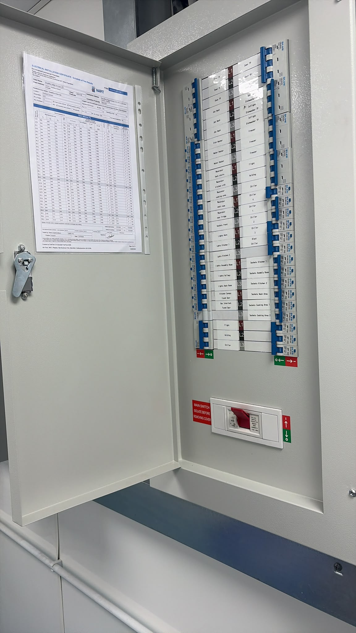 Commercial Kitchen Electrical Fit-Out, Manchester